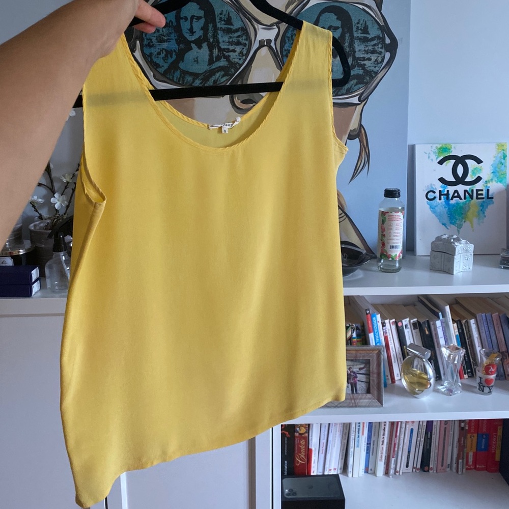 YELLOW SILK CAMI